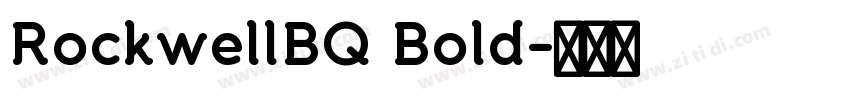 RockwellBQ Bold字体转换
